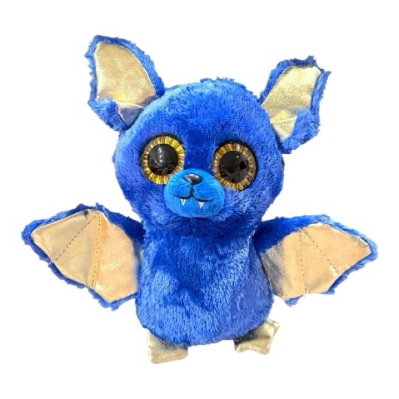 Ty Blue Bat Ozzy Blue Plush - Picture 1 of 5